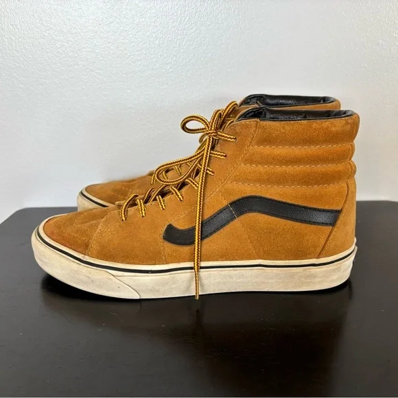 Vans Sk8 Hi Pro Wheat Brown Suede Skate Shoes Sneakers Mens Size 8.5 Womens 10 - Picture 3 of 15